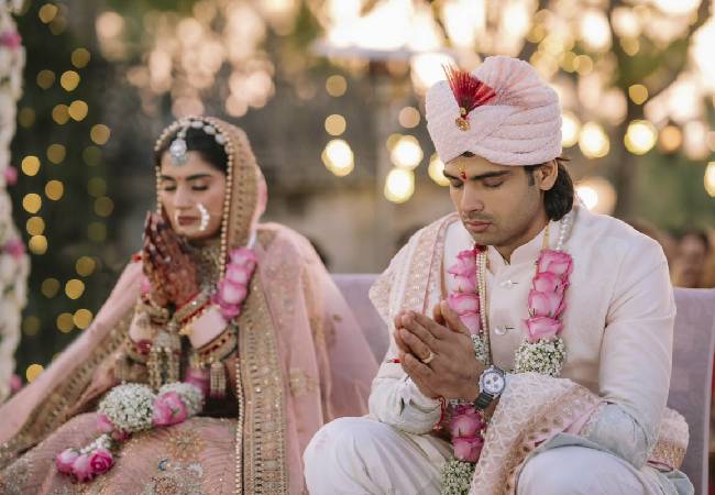 Double Olympic medallist Neeraj Chopra ties knot with tennis player Himani Mor